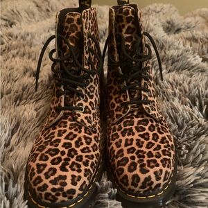 Dr. Martens Leopard Print Boots